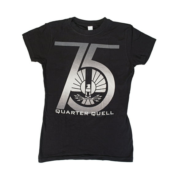The Hunger Games 2: Catching Fire 75th Quarter Quell Juniors Black T-Shirt | M