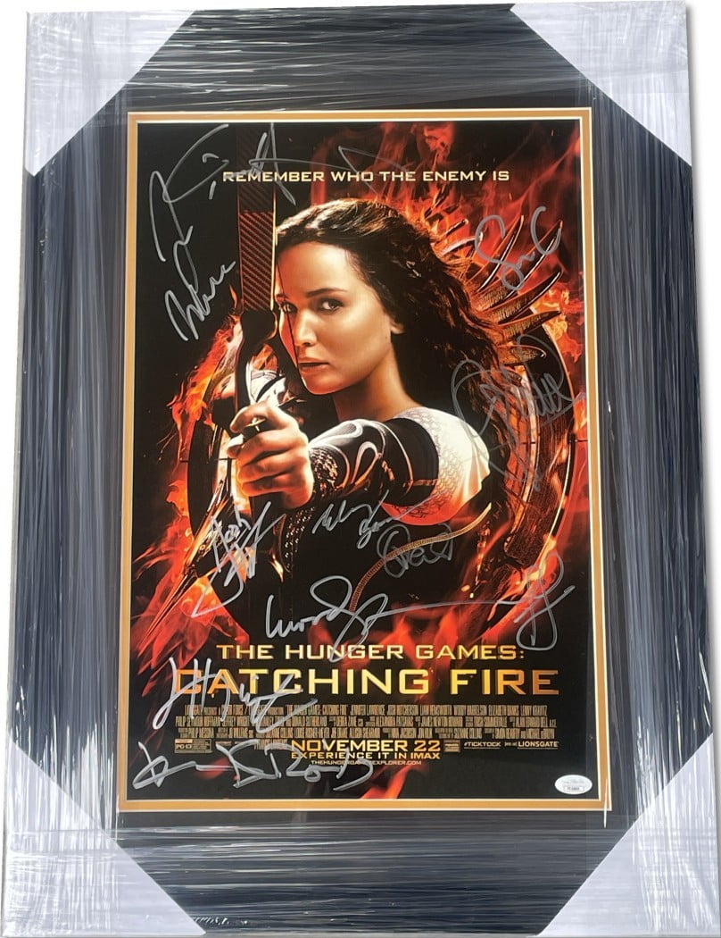 The Hunger Games Catching Fire Signed Cast Poster Jennifer Lawrence +9 ...