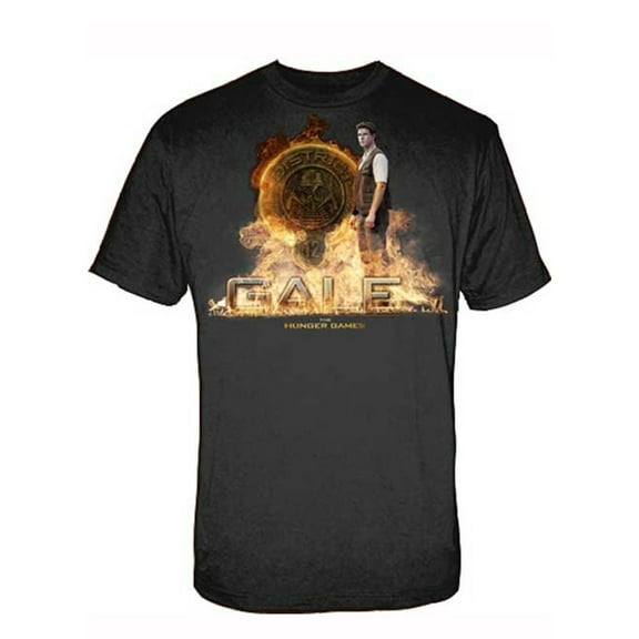 The Hunger Games Gale with D12 Seal Mens Black T-Shirt | L