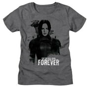 The Hunger Games Katniss Burn Forever Deep Heather Womens T-Shirt