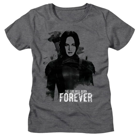 The Hunger Games Katniss Burn Forever Deep Heather Women's T-Shirt