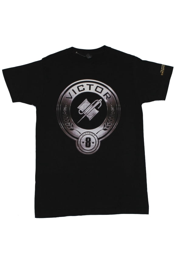 Mens T-Shirt - District 8 Thread and Needle Image (X-Large)