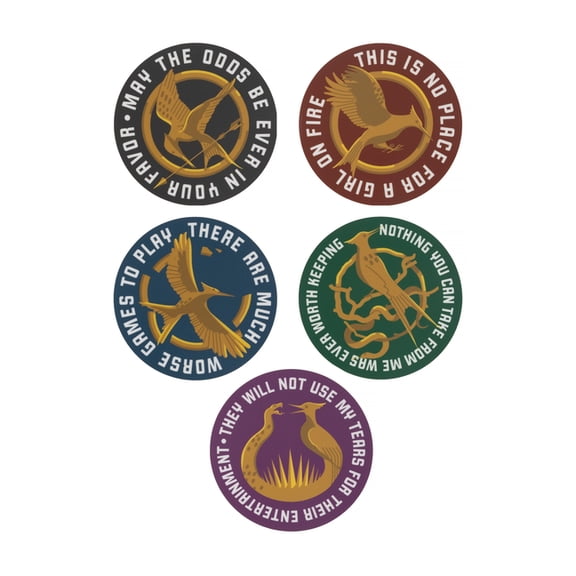 The Hunger Games: Mockingjay Icon Stickers - Sticker Set of 5, (Hardcover)