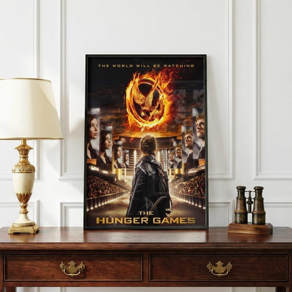 The Hunger Games Poster, Dystopian Movie Wall Art, Mockingjay Decor, Fantasy Film Poster, Arena Aesthetic Art Unframed Size 24''x36'' GooGate