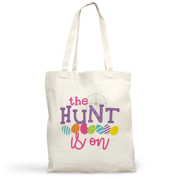 The Hunt In On Kids Easter Tote Bag Pink