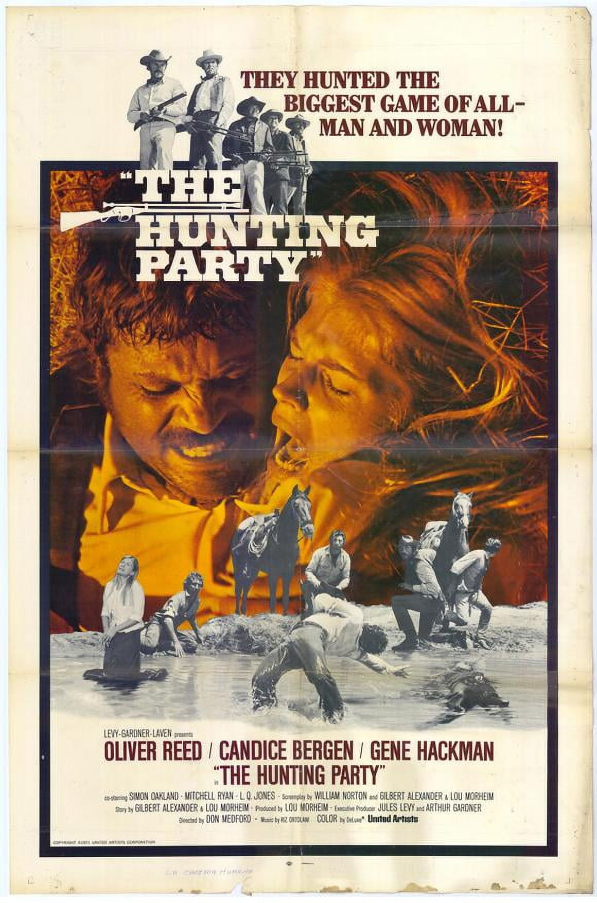 THE HUNTING PARTY さらば荒野 レトロ ヴィンテージ映画ポスター