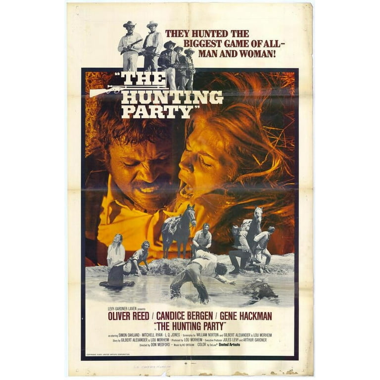 THE HUNTING PARTY さらば荒野 レトロ　ヴィンテージ映画ポスター THE HUNTING PARTY さらば荒野 レトロ ヴィンテージ映画ポスター