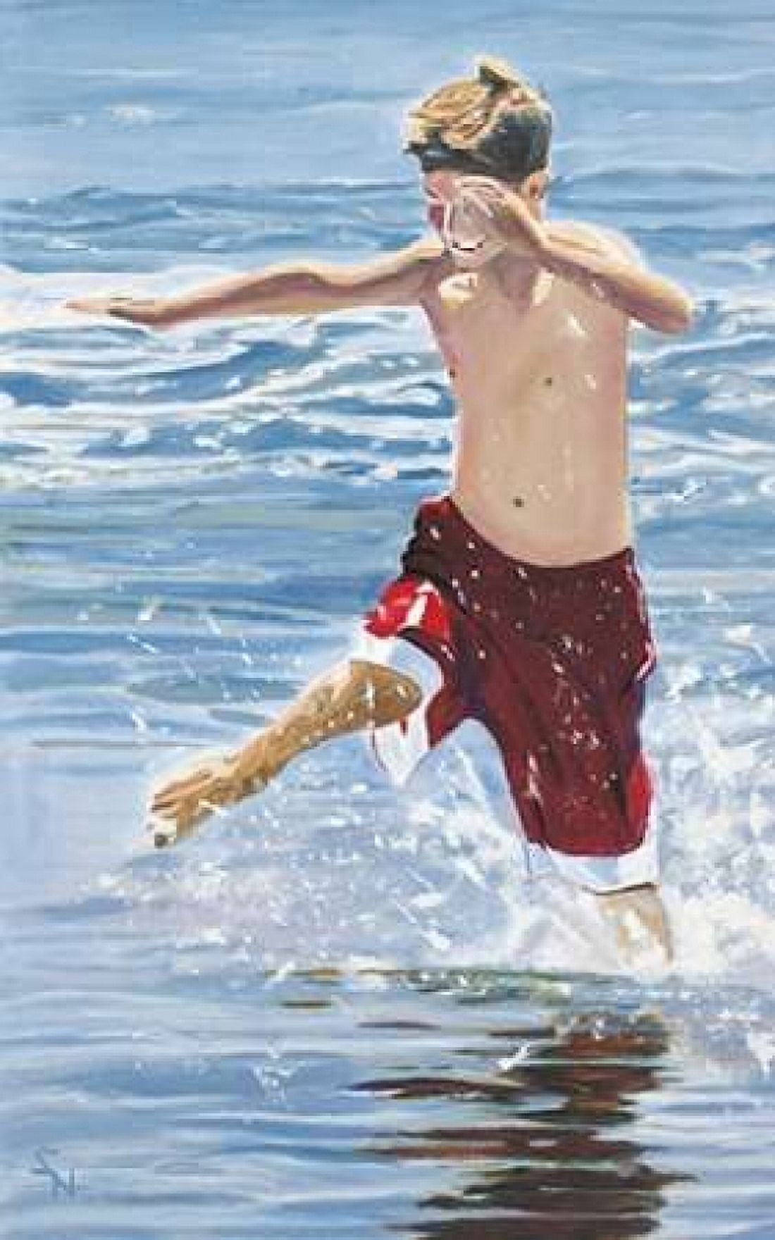 The Hurdler Canvas Art - Stephen Newstedt (24 x 36)