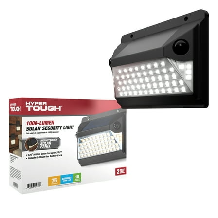 The Hyper Tough 1000 Lumen Solar Motion Sensor LED Wall Light