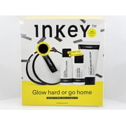 The INKEY List Glow Hard or Go Home Skincare Set, Cleanser, Hyaluronic Acid Serum & Omega Water Cream