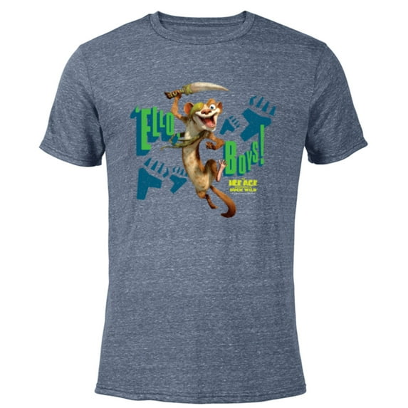 The Ice Age Adventures of Buck Wild ’Ello Boys - Short Sleeve Blended T-Shirt for Adults - Customized-Navy Heather