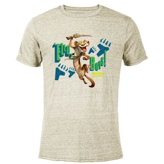 The Ice Age Adventures of Buck Wild ’Ello Boys - Short Sleeve Blended T-Shirt for Adults - Customized-Yellow
