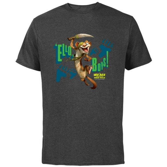 The Ice Age Adventures of Buck Wild ’Ello Boys - Short Sleeve Cotton T-Shirt for Adults - Customized-Charcoal