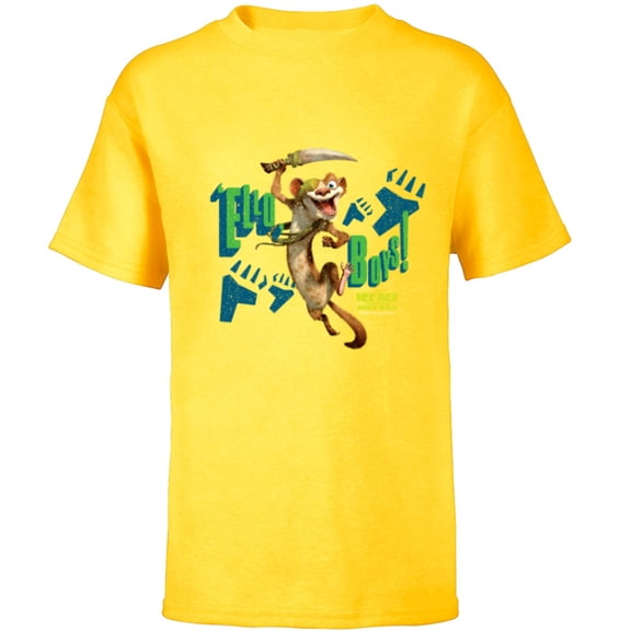 The Ice Age Adventures of Buck Wild ’Ello Boys - Short Sleeve T-Shirt for Kids - Customized-Yellow