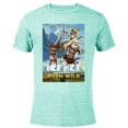 thumbnail image 1 of The Ice Age Adventures of Buck Wild - Short Sleeve Blended T-Shirt for Adults - Customized-Ocean Blue, 1 of 5