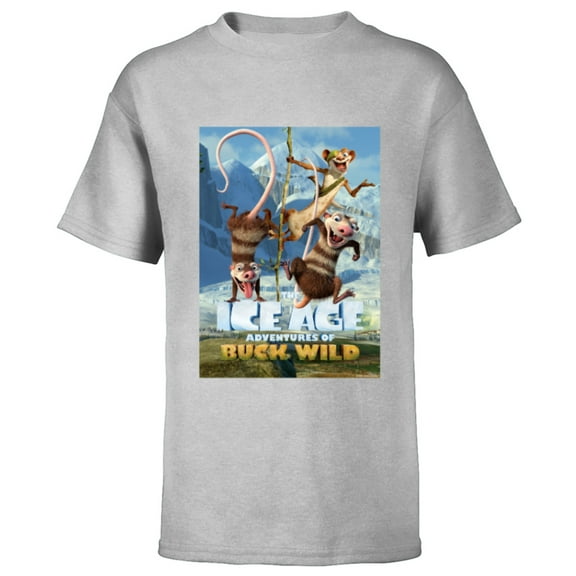 The Ice Age Adventures of Buck Wild - Short Sleeve T-Shirt for Kids - Customized-Athletic Heather