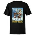 thumbnail image 1 of The Ice Age Adventures of Buck Wild - Short Sleeve T-Shirt for Kids - Customized-Black, 1 of 5