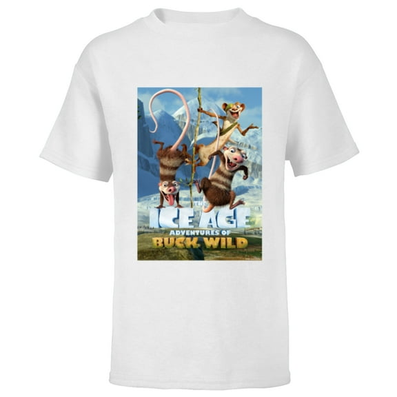 The Ice Age Adventures of Buck Wild - Short Sleeve T-Shirt for Kids - Customized-White