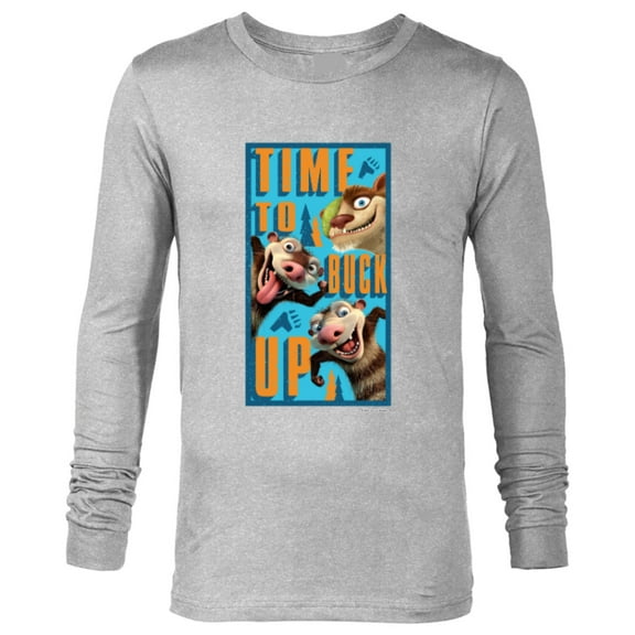 The Ice Age Adventures of Buck Wild Time To Buck Up - Long Sleeve T-Shirt for Men - Customized-Athletic Heather