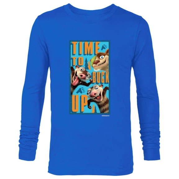 The Ice Age Adventures of Buck Wild Time To Buck Up - Long Sleeve T-Shirt for Men - Customized-Royal