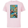 thumbnail image 1 of The Ice Age Adventures of Buck Wild Time To Buck Up - Short Sleeve Cotton T-Shirt for Adults - Customized-Soft Pink, 1 of 5