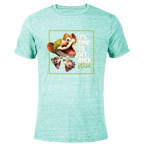 The Ice Age It’s Time To Get Buck Wild - Short Sleeve Blended T-Shirt for Adults - Customized-Ocean Blue