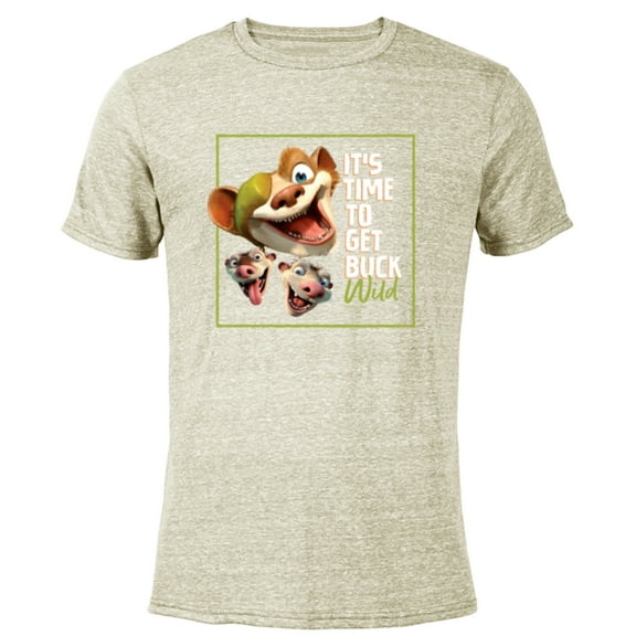 The Ice Age It’s Time To Get Buck Wild - Short Sleeve Blended T-Shirt for Adults - Customized-Yellow