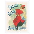 thumbnail image 1 of The Ice Palace (Palais de Glace) - Skating Champs Elysées Paris France - Vintage French Advertising Poster by Jules Chéret c.1893 - Bamboo Fine Art 290gsm Paper Print (Unframed) 24x32in, 1 of 4