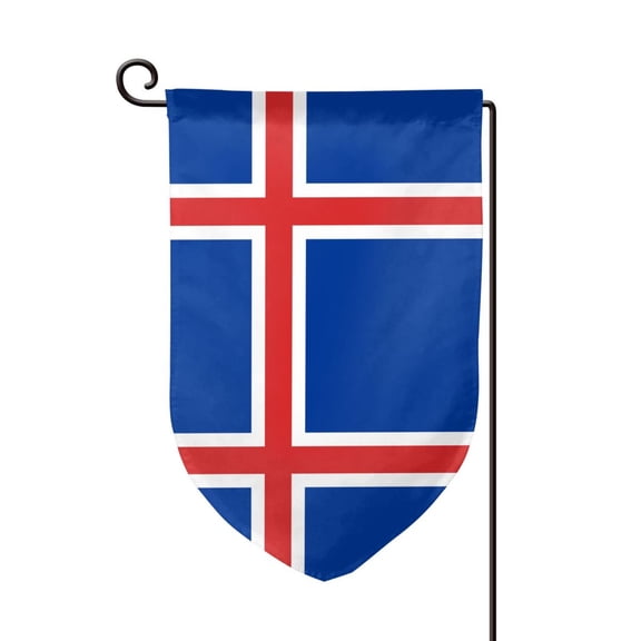 The Icelandic Flag Garden Flag Double Sided Flags with Vivid Color for Yard Lawn Garden Decor 12.5 x18 Inch Fillet