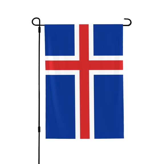 The Icelandic Flag House Flag Double Side Garden Flag For Outside Room House Yard Indoor 28" X 40"
