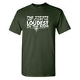 thumbnail image 1 of The Idiots Are Always The Loudest Sarcastic Humor Graphic Tees Gift For Mens Novelty Funny T Shirt, 1 of 5