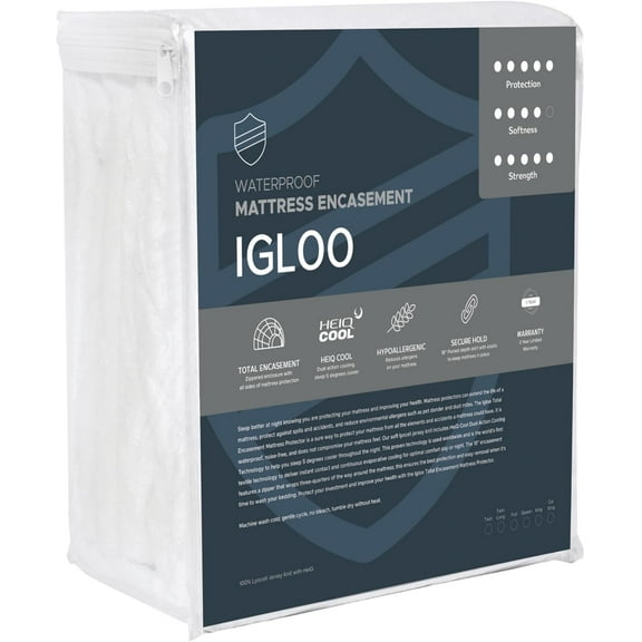 The Igloo Total Encasement Mattress Protector (King)