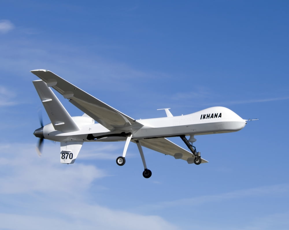 The Ikhana unmanned aircraft Canvas Art - Stocktrek Images (32 x 25)