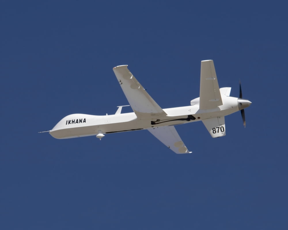 The Ikhana unmanned aircraft Canvas Art - Stocktrek Images (32 x 25)