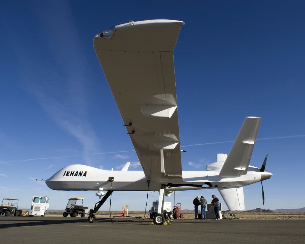 The Ikhana unmanned aircraft Canvas Art - Stocktrek Images (32 x 25)