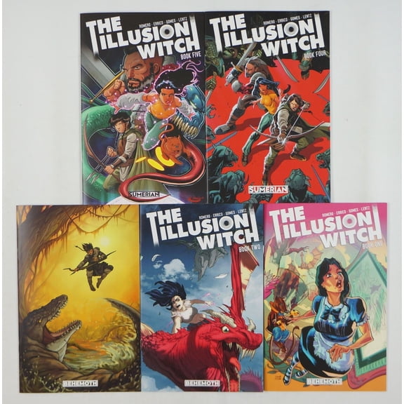 The Illusion Witch #1-5 VF/NM complete series All B Variants ; Behemoth (B)