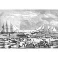 thumbnail image 1 of The Illustrated London News Etching From 1854. Embarkation Of Cattle At Trieste For The Auxillary Army On The East., 1 of 1