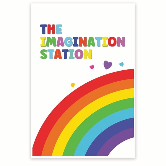 The Imagination Station Poster - Imaginative Play Poster - Playroom Poster - Learning Adventure