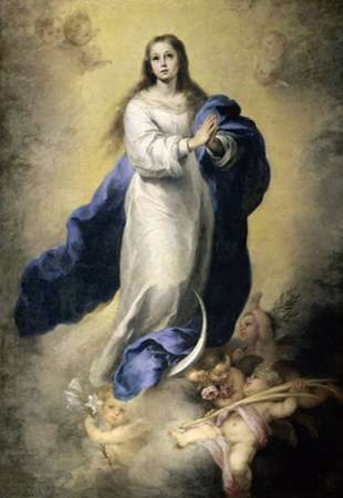 The Immaculate Conception Canvas Art - Bartolome Esteban Murillo (20 x 28)