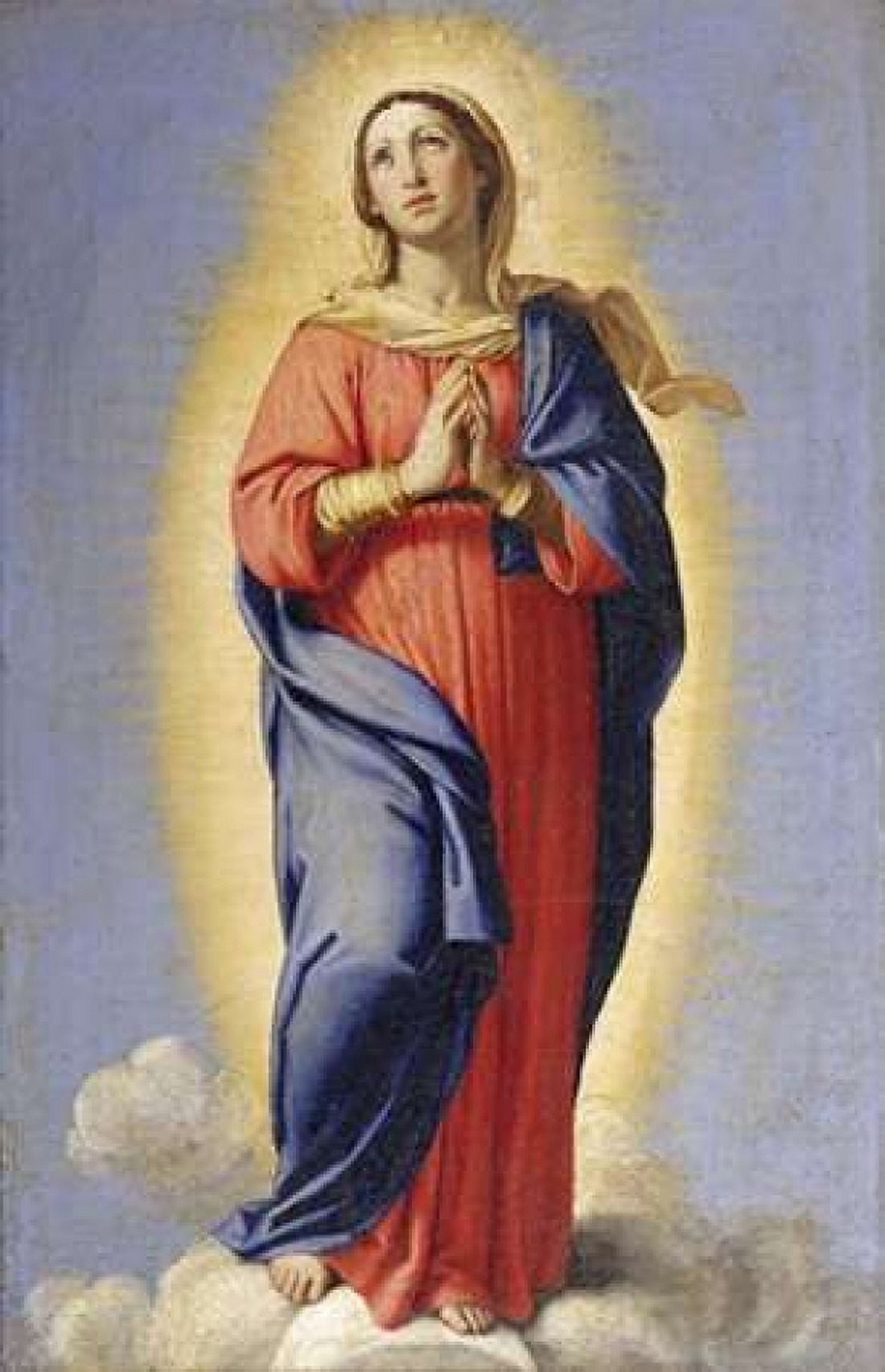 The Immaculate Conception Canvas Art - Giovanni Battista Salvi (24 x 36)