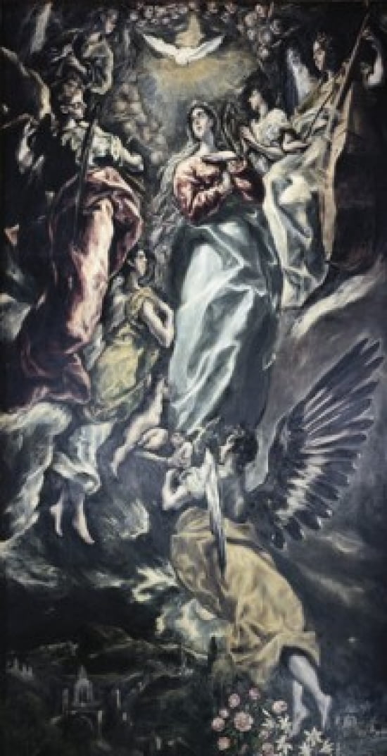 The Immaculate Conception El Greco (1541-1614Greek) Oil on canvas Iglesia Santa Cruz Toledo Spain Canvas Art - El Greco (18 x 24)