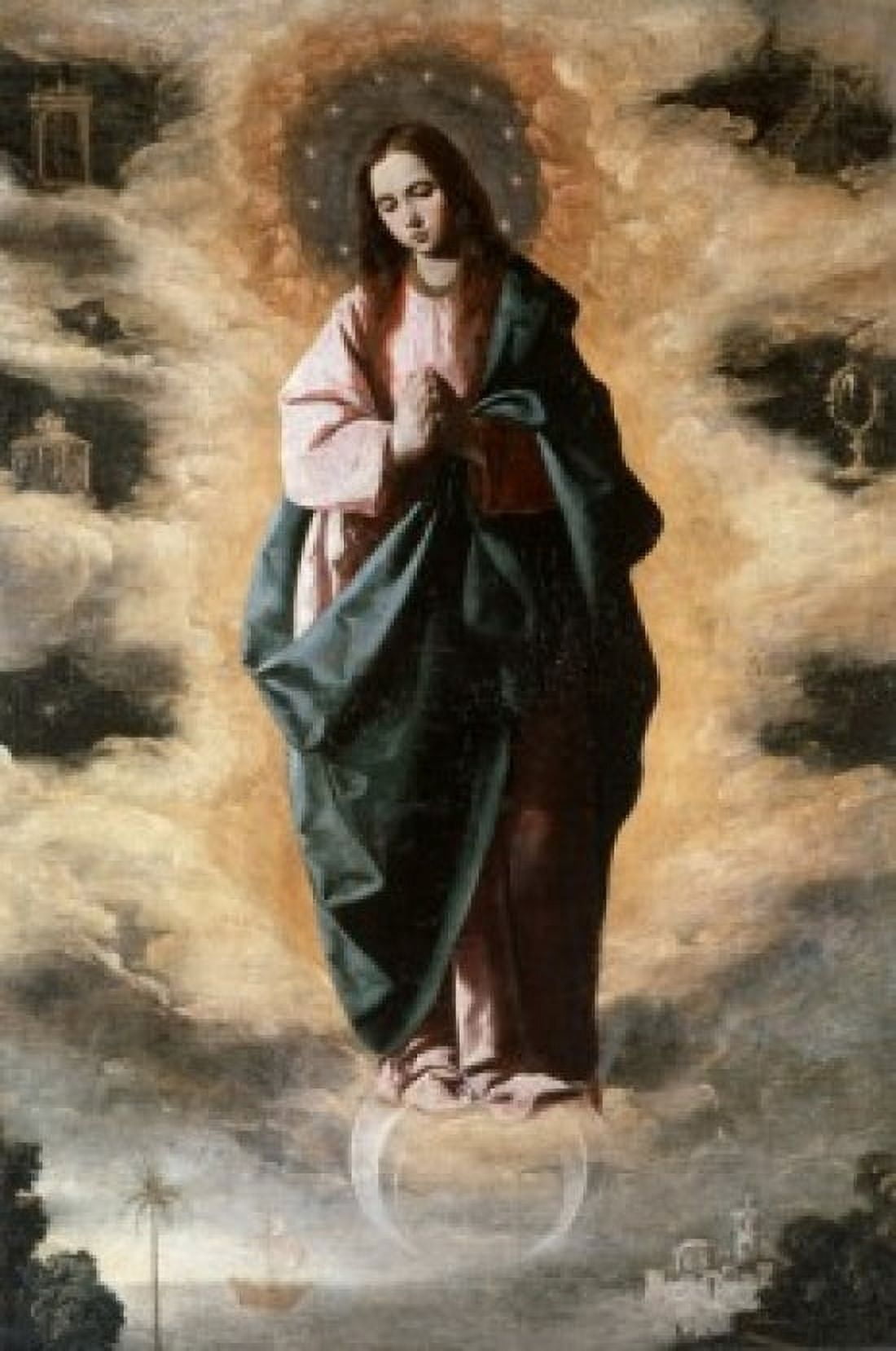 The Immaculate Conception Francisco de Zurbaran (1598-1664 Spanish) Canvas Art - Francisco de Zurbaran (24 x 36)