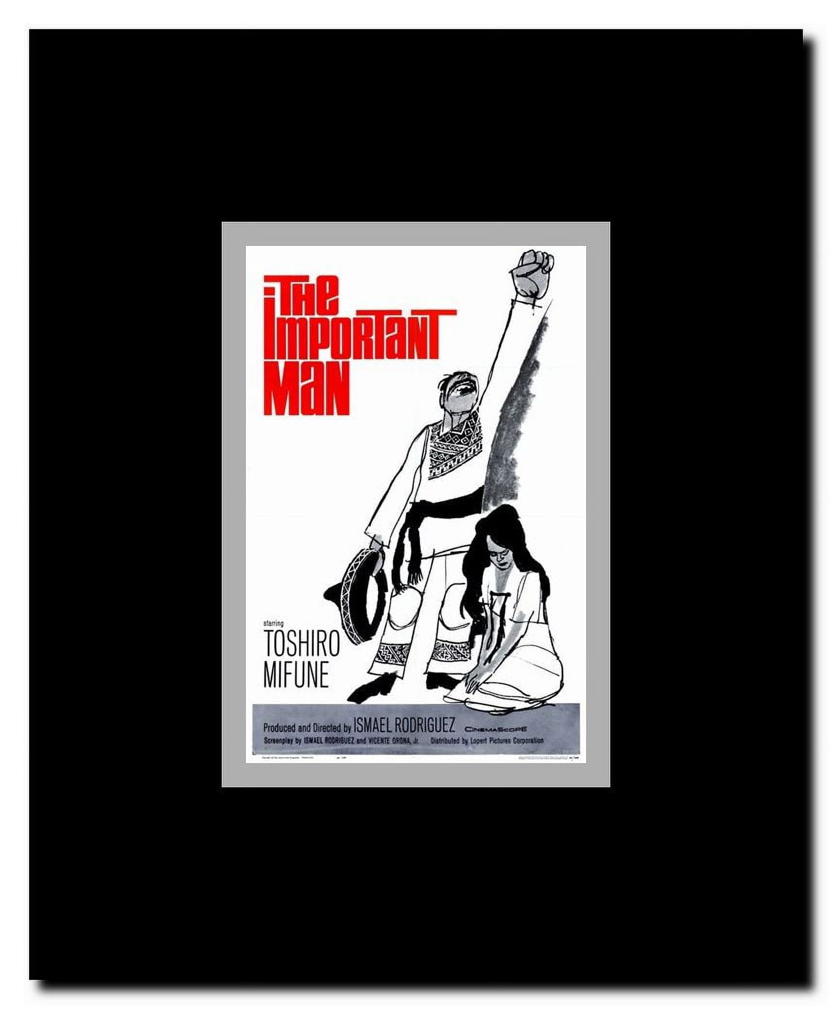The Important Man Framed Movie Poster