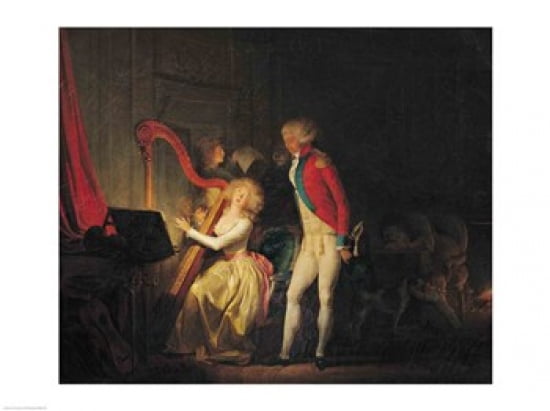 The Improvised Concert Canvas Art - Louis-Leopold Boilly (24 x 18)
