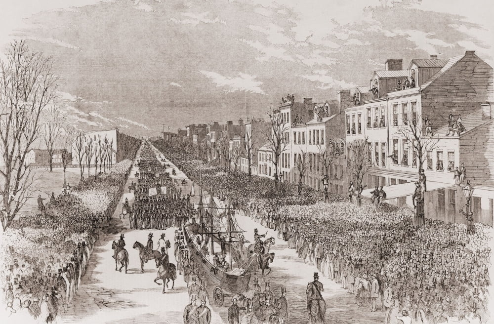 The Inauguration Procession In Honor Of President Buchanan Passing Through Washington History