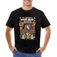 thumbnail image 1 of The Incredible Bear Men’s T-Shirt 100% Cotton Casual Short Sleeve Tops Gift Tee Black 5XL, 1 of 2