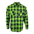 thumbnail image 1 of The "Incredible H" Green & Black Flannel (Hidden Snap Collars), 1 of 12