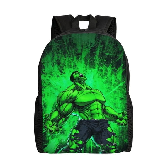 The Incredible Hulk Backpack Printed Travel Backpack For Daily Work Sports Backpack Travel Bag 17 inch