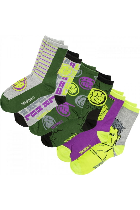 Marvel Legends 6-Pack Socks for Boys & Men