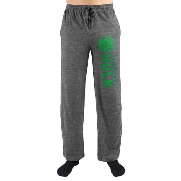 The Incredible Hulk Fist Print Men's Sleepwear Sleep Pajama Pants Large